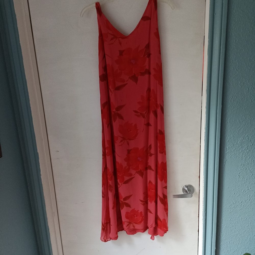 Avenue Red Floral Dress